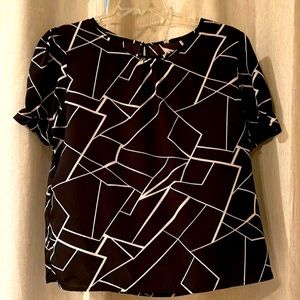 Nice black and white blouse